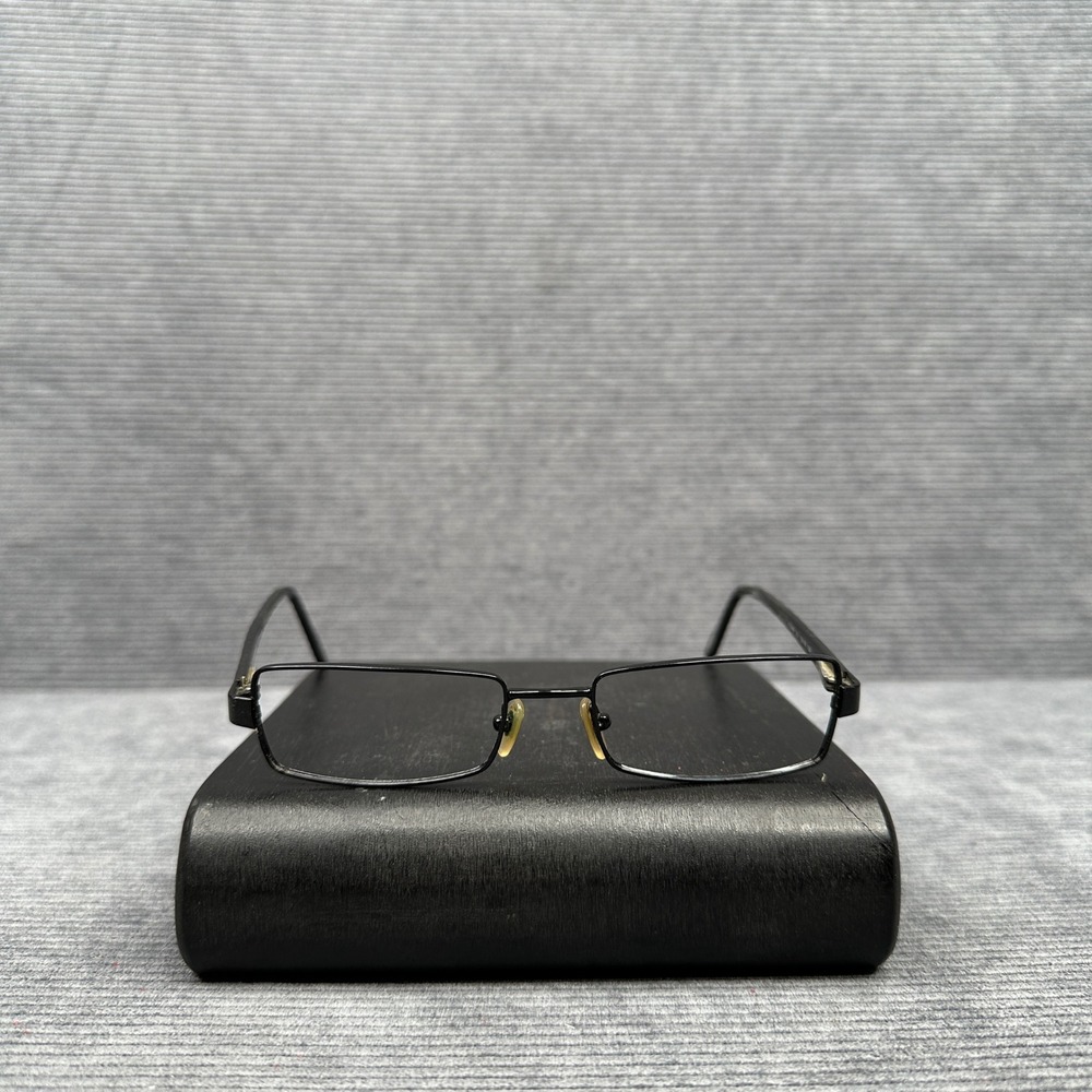 Vogue VO 3493 352 Black Metal Rectangular Y2K Eyeglasses‎ Frames 52-18-135 Vtg